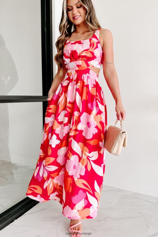 rosa NanaMacs til ny hellos ryggløs maxikjole 402NJ02348