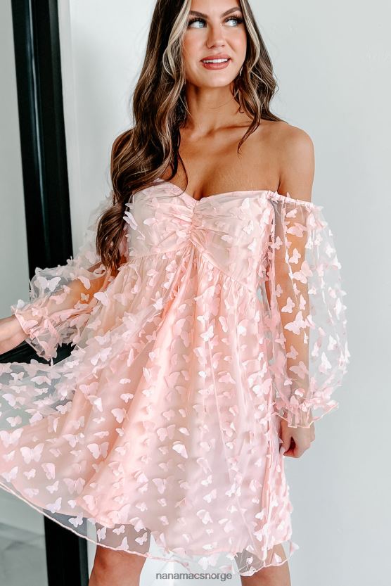 fersken NanaMacs sweet darlin' butterfly organza babydoll minikjole 402NJ02060