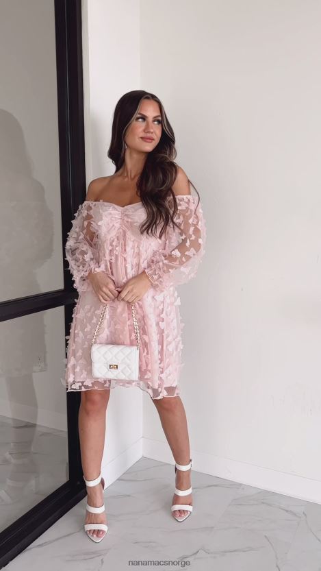 fersken NanaMacs sweet darlin' butterfly organza babydoll minikjole 402NJ02060