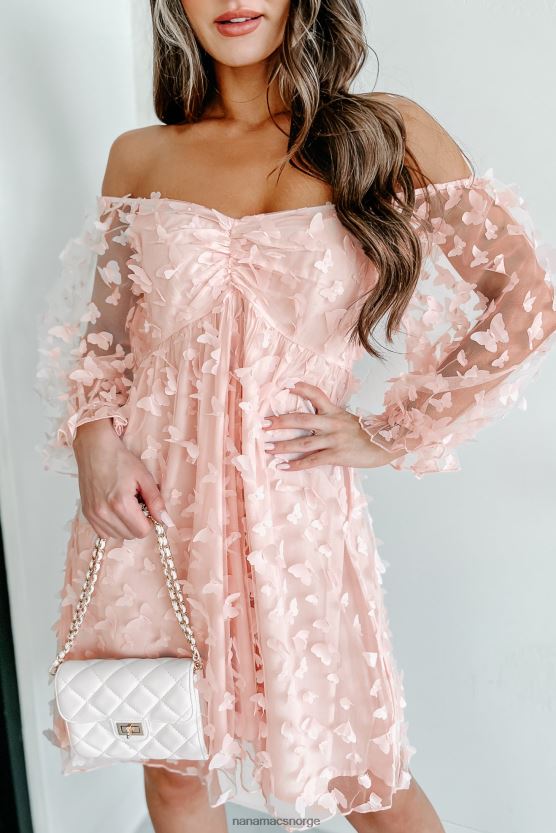 fersken NanaMacs sweet darlin' butterfly organza babydoll minikjole 402NJ02060