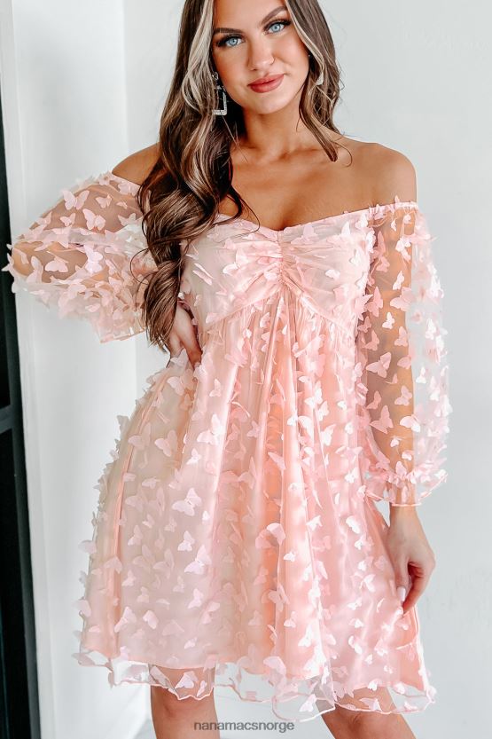 fersken NanaMacs sweet darlin' butterfly organza babydoll minikjole 402NJ02060