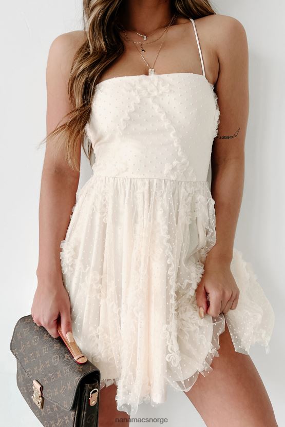 krem NanaMacs i dine drømmer sveitsisk dot minikjole 402NJ01932