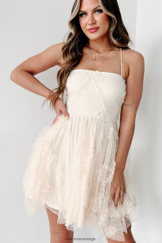 krem NanaMacs i dine drømmer sveitsisk dot minikjole 402NJ01932