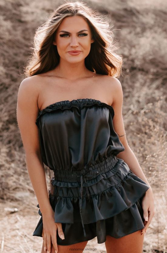 kull NanaMacs kan ikke unnslippe kjærligheten stroppeløs volangert minikjole 402NJ01990