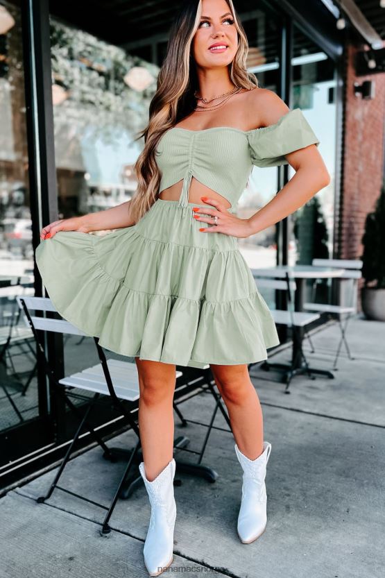 salvie NanaMacs pippy cut-out minikjole med puffermer 402NJ02152