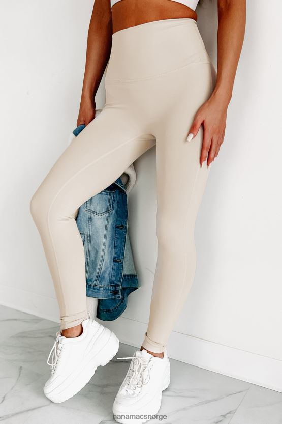 beige NanaMacs her ute løftevekter todelt leggingssett 402NJ01791