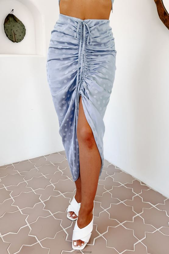 blå NanaMacs skilt på den stiplede linjen ruched polka prikker todelt sett 402NJ01638