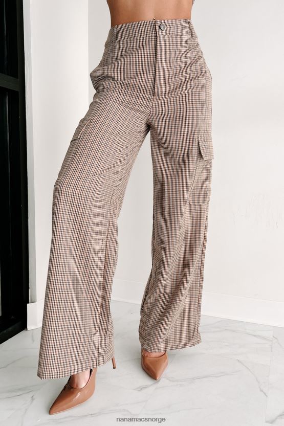 brun NanaMacs vann under broen rutete todelt buksesett 402NJ01225