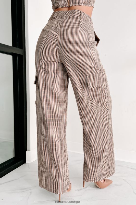 brun NanaMacs vann under broen rutete todelt buksesett 402NJ01225