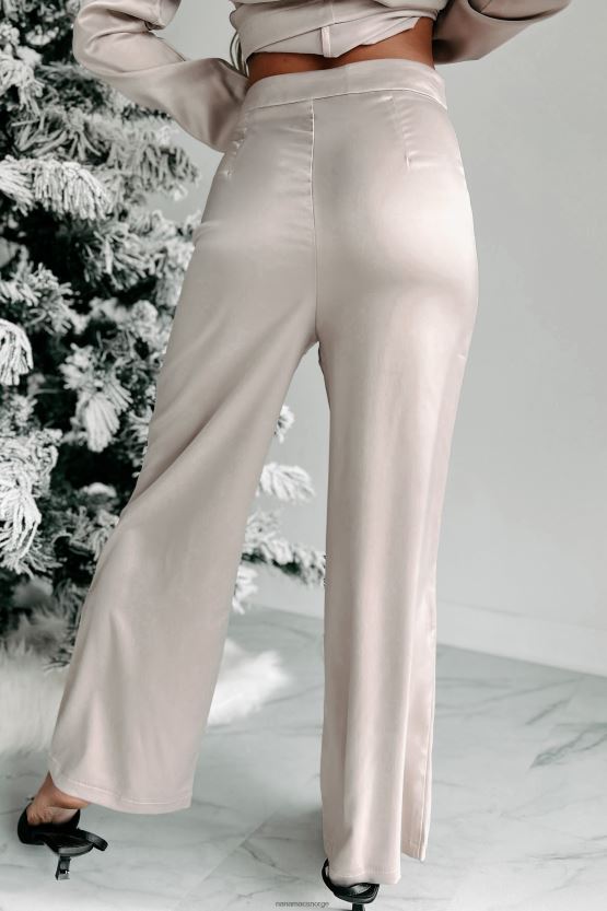 champagne NanaMacs jeg mener det sateng blazer buksesett 402NJ01640
