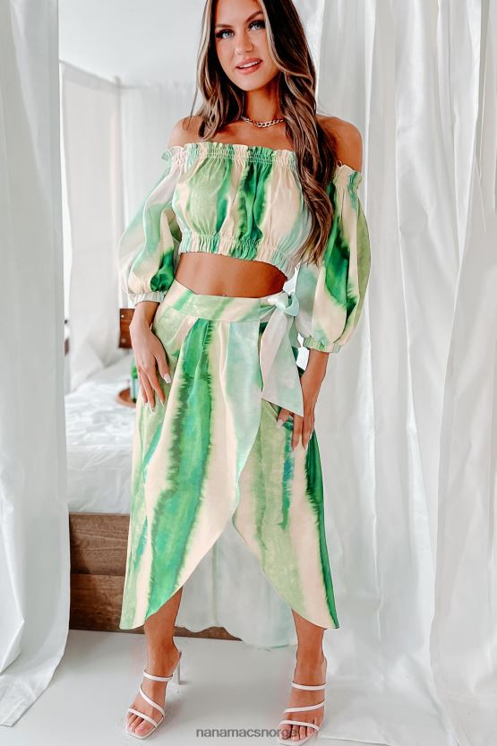 grønn multi NanaMacs jamaican me crazy tie-dye todelt sett 402NJ01597