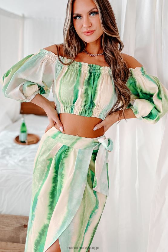 grønn multi NanaMacs jamaican me crazy tie-dye todelt sett 402NJ01597