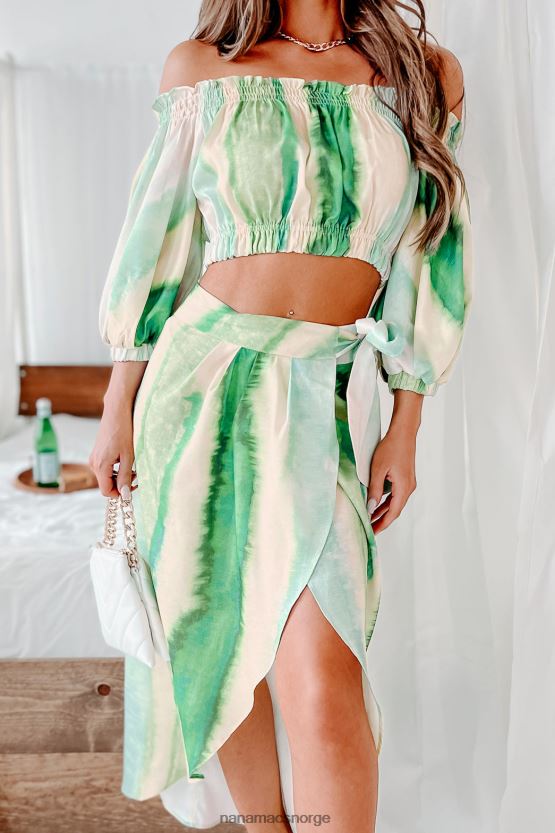 grønn multi NanaMacs jamaican me crazy tie-dye todelt sett 402NJ01597