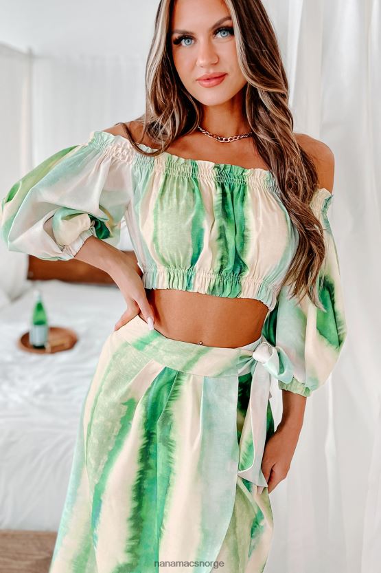 grønn multi NanaMacs jamaican me crazy tie-dye todelt sett 402NJ01597