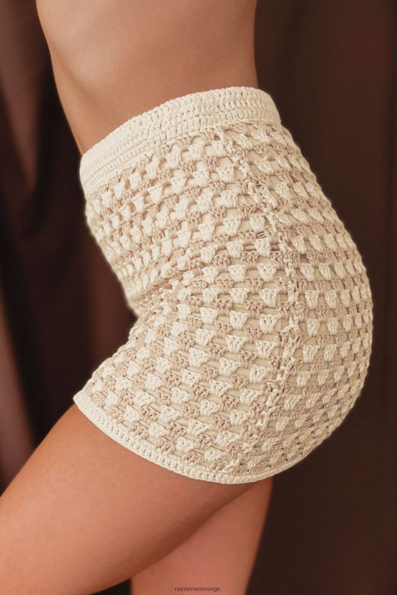 hvit/taupe NanaMacs sangria sunsets heklet miniskjørt 402NJ03272