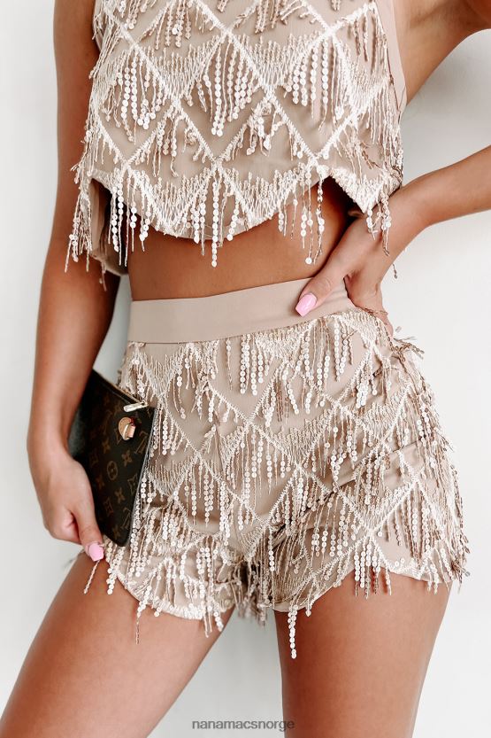 mandel NanaMacs for alltid ung todelt shorts med paljettfrynser 402NJ05