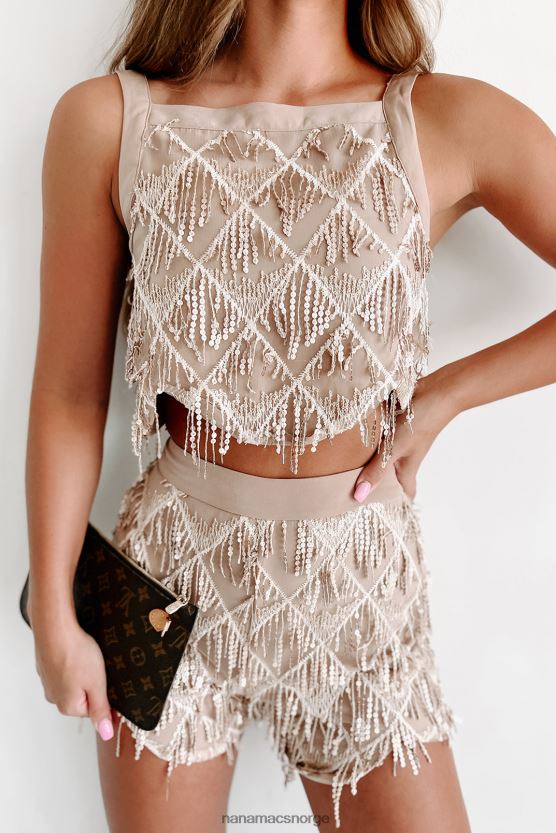 mandel NanaMacs for alltid ung todelt shorts med paljettfrynser 402NJ05