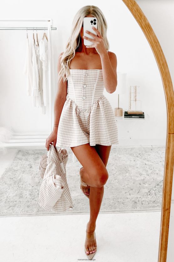 naken NanaMacs løse mysterier houndstooth todelt buksesett 402NJ01564