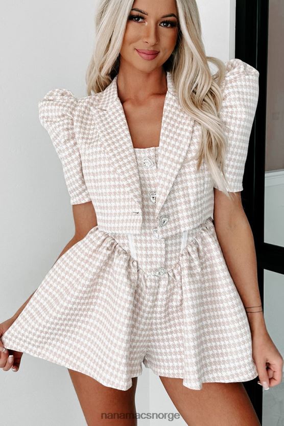 naken NanaMacs løse mysterier houndstooth todelt buksesett 402NJ01564