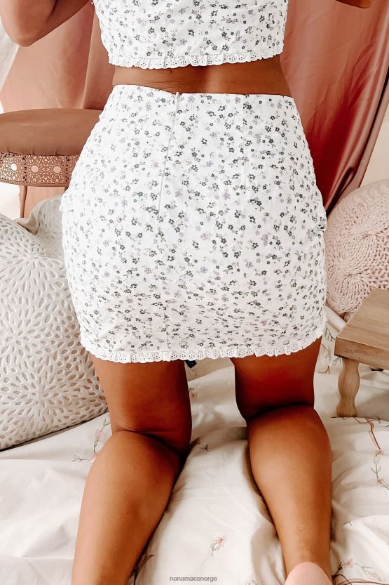 off white/multi NanaMacs hva hjertet ønsker floral todelt skjørtsett 402NJ01627