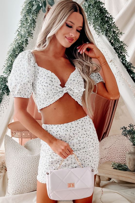 off white/multi NanaMacs hva hjertet ønsker floral todelt skjørtsett 402NJ01627