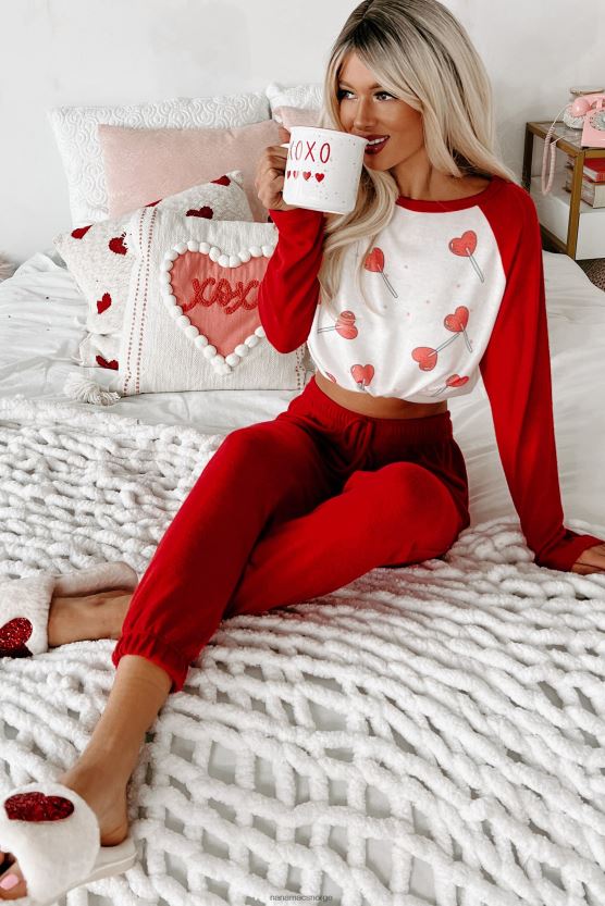 rød NanaMacs suger for komfort todelt salongsett 402NJ01758