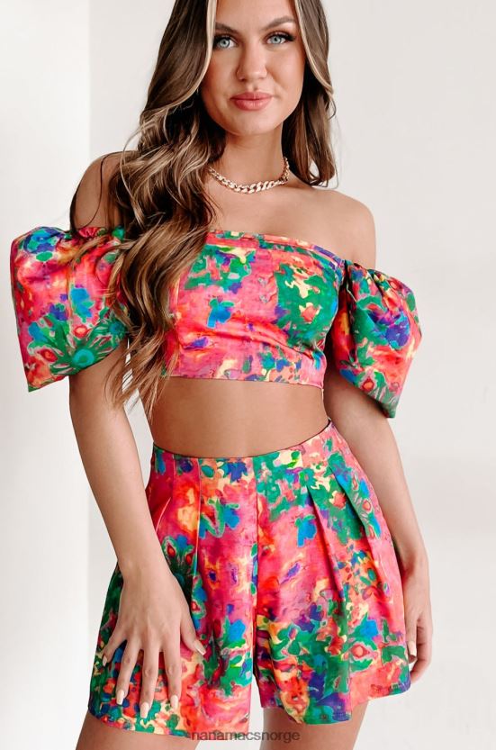 rosa multi NanaMacs søt på øynene to stykke kort sett 402NJ01159