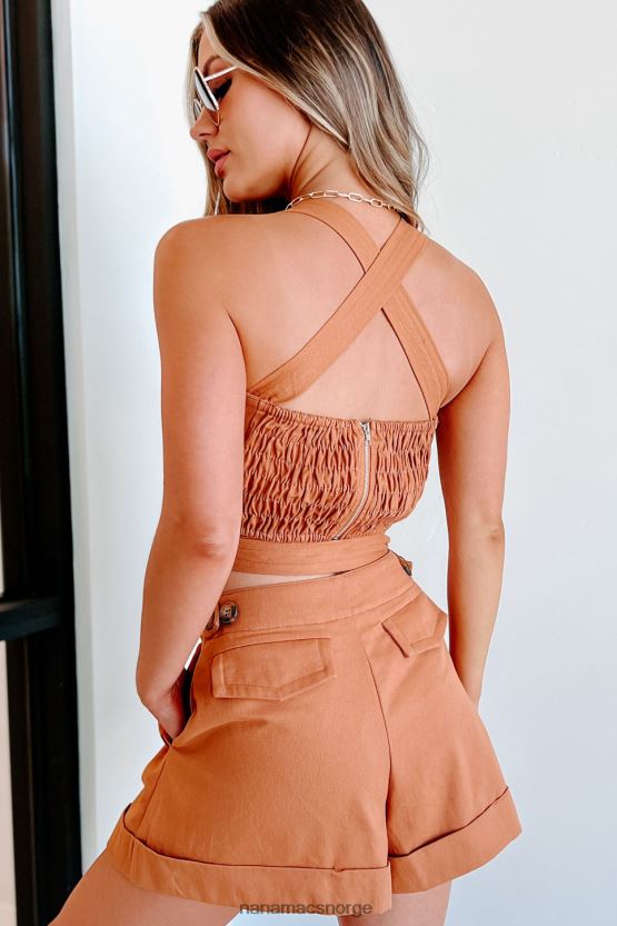 rust NanaMacs safari chic sjal rundt todelt shortssett 402NJ01247