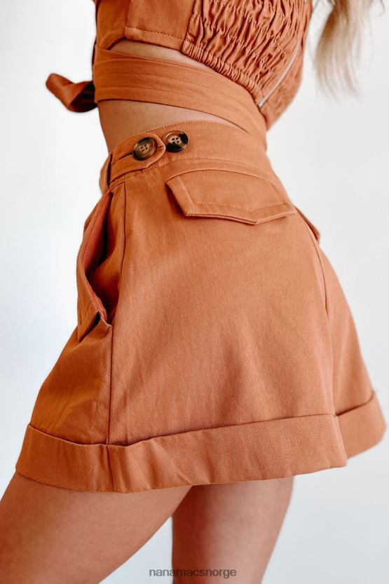 rust NanaMacs safari chic sjal rundt todelt shortssett 402NJ01247