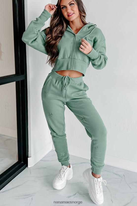 salvie NanaMacs seeking comfort star brodert hettegenser joggersett med glidelås 402NJ01599