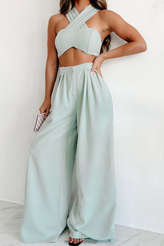 salvie NanaMacs sloan plissert crop top buksesett 402NJ021