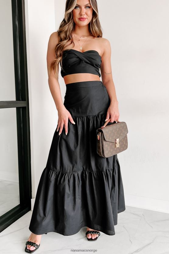 svart NanaMacs holde ideene dine todelt skjørtsett 402NJ01150