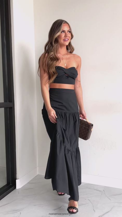 svart NanaMacs holde ideene dine todelt skjørtsett 402NJ01150