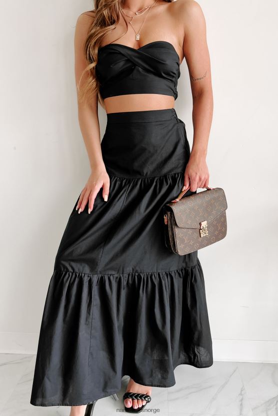 svart NanaMacs holde ideene dine todelt skjørtsett 402NJ01150