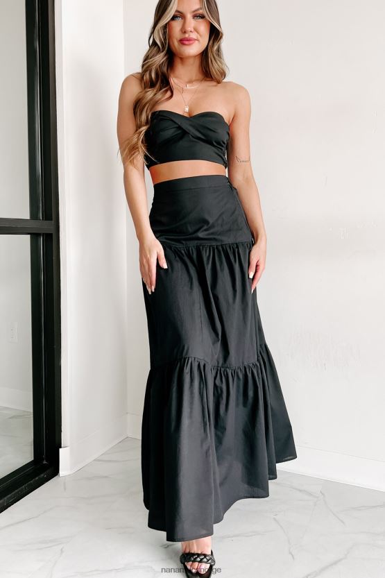 svart NanaMacs holde ideene dine todelt skjørtsett 402NJ01150