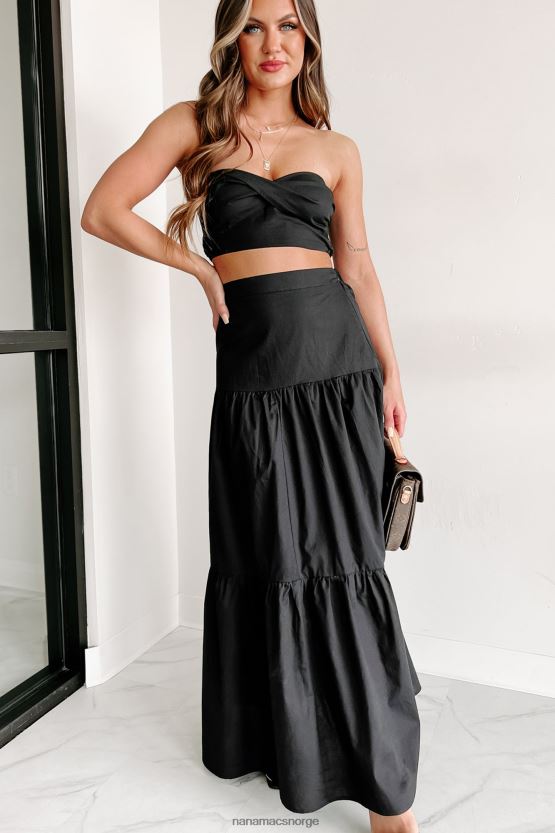 svart NanaMacs holde ideene dine todelt skjørtsett 402NJ01150