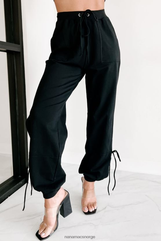 svart NanaMacs laid back ways todelt joggersett 402NJ01234