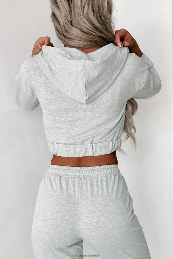 gråmelert NanaMacs på lounge-modus 3-delt loungesett 402NJ01189