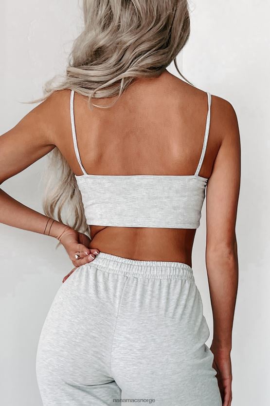 gråmelert NanaMacs på lounge-modus 3-delt loungesett 402NJ01189