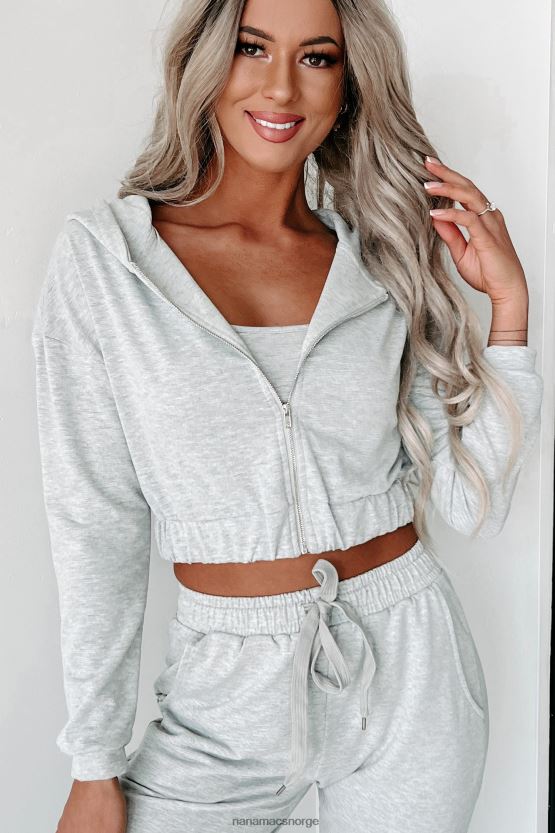 gråmelert NanaMacs på lounge-modus 3-delt loungesett 402NJ01189