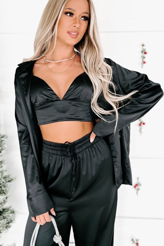 svart NanaMacs trenger ikke du sateng 3-delt buksesett 402NJ01244