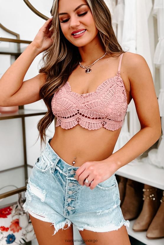 støvete rødme NanaMacs snakk mykt hekle blonde bralette 402NJ01341