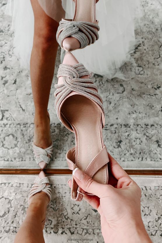 beige NanaMacs min hovedfokus sateng slingback hæler med rhinestone detaljer 402NJ03933