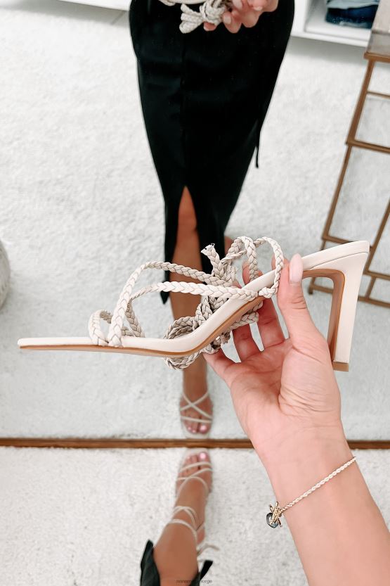 bjørk NanaMacs ozara flettet stropp ankel tie billini hæler 402NJ03951