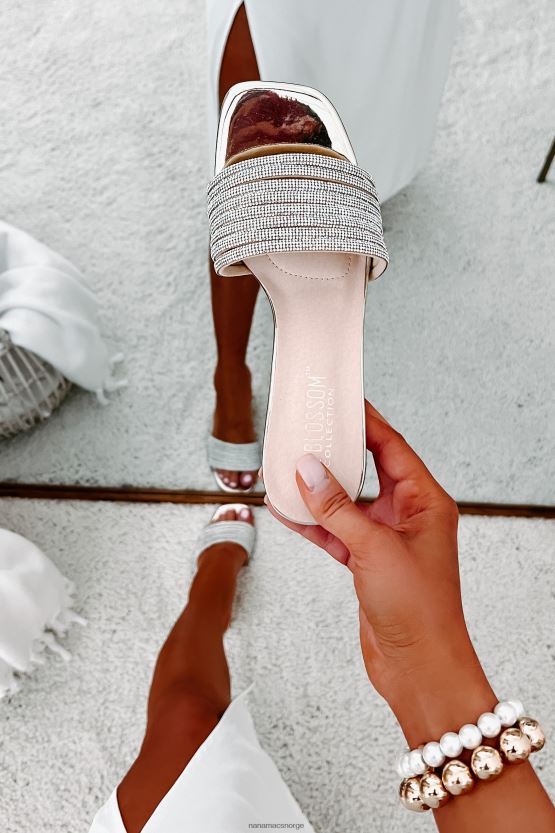 champagne NanaMacs prangende følelser speilet rhinestone stropp hæler 402NJ03989