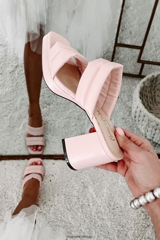 rosa NanaMacs doble problemer med polstret stropp med firkantede hæler 402NJ03938
