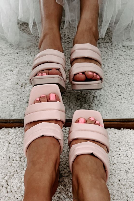 rosa NanaMacs doble problemer med polstret stropp med firkantede hæler 402NJ03938