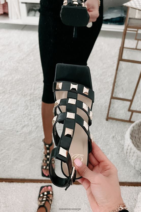 svart NanaMacs heftig utfordrende gladiatorhæler 402NJ03945