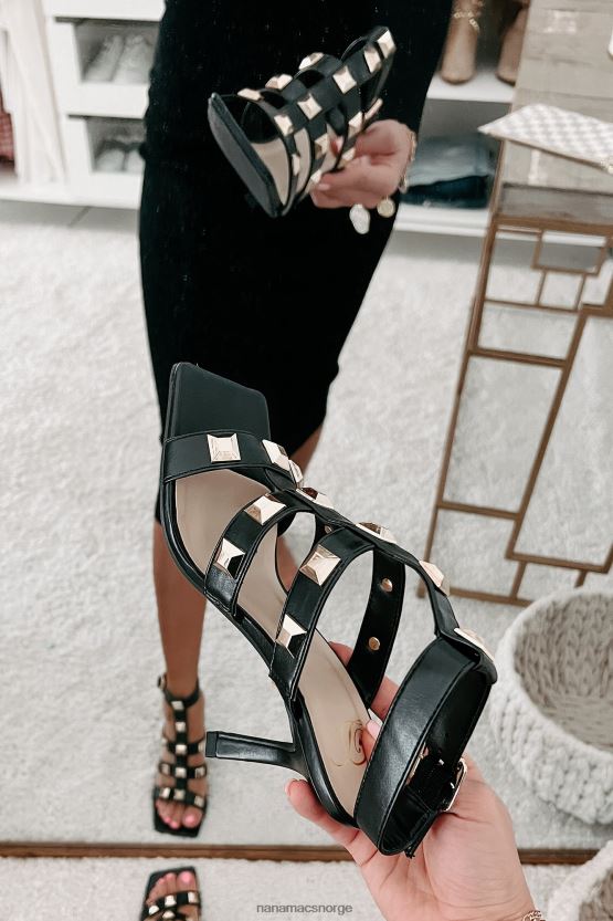 svart NanaMacs heftig utfordrende gladiatorhæler 402NJ03945