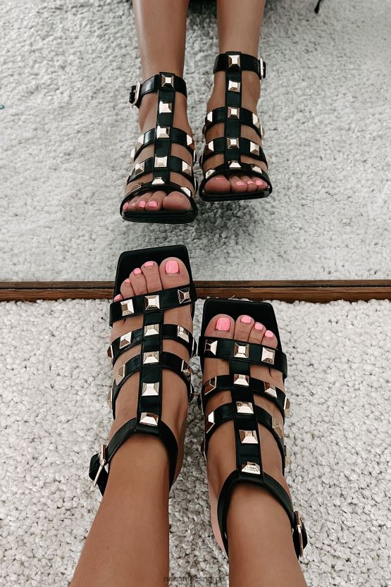 svart NanaMacs heftig utfordrende gladiatorhæler 402NJ03945